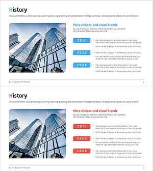 Successful Company History Slides