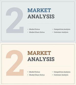 인테리어 사업계획서 템플릿 간지: 시장 분석 강조