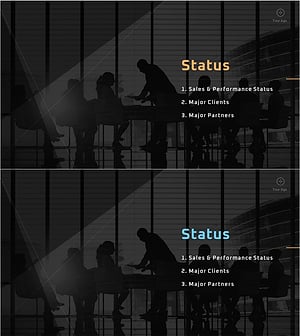 세련된 회사소개서 템플릿 간지