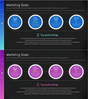 자산관리 사업 마케팅목표 슬라이드 – 비전과 전략