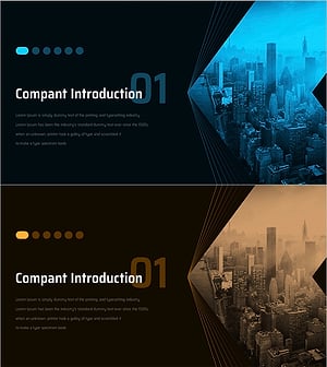 Directional IR Template Section Slide