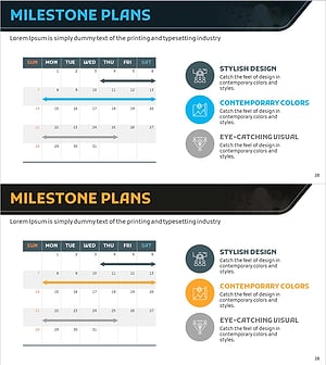 주요 일정 로드맵 – 사업 추진 전략과 다이어그램 활용