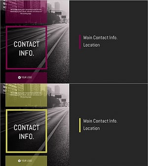 도로 회사소개서 템플릿 간지