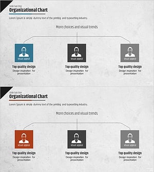 맨 실루엣 조직도 – 시각적 조직 구성 소개