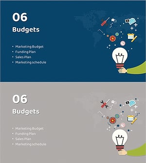 일러스트 테마 마케팅 기획서 템플릿 간지