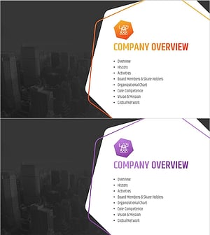 육각형 패턴 회사소개서 슬라이드