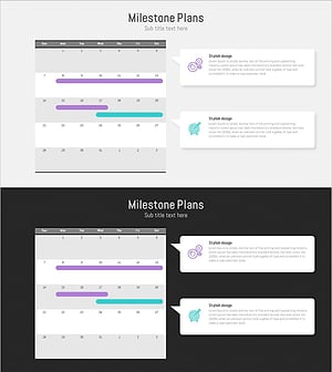 주요 단계 로드맵 – 시각적으로 깨끗한 다이어그램