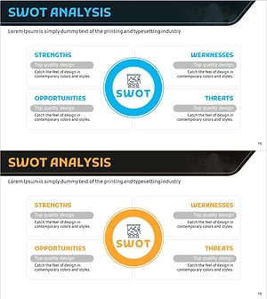 SWOT 분할 영역 다이어그램 – 시장 분석을 위한 최적의 선택