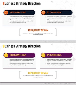 서비스 차별화 전략 슬라이드 – 클러스터형 다이어그램 활용