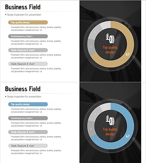 사업영역 분석 도넛 차트 – 명확한 시각화