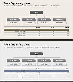 팀 구성 계획을 위한 조직도 슬라이드 – 전문가 괄목