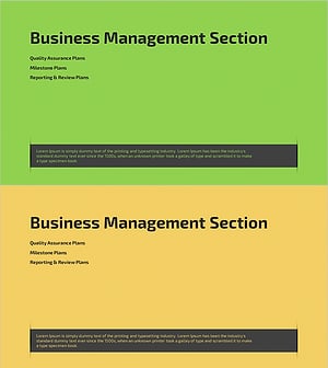 아이디어 제안서 템플릿 간지 – 비즈니스 관리 부문