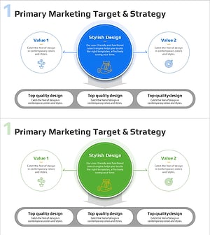 마케팅 세분화 및 타겟팅 전략 다이어그램