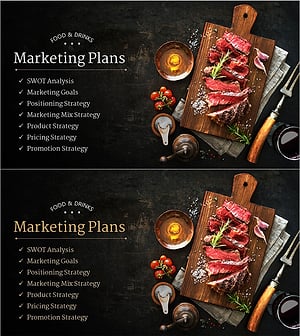 레스토랑 사업 계획 템플릿 간지