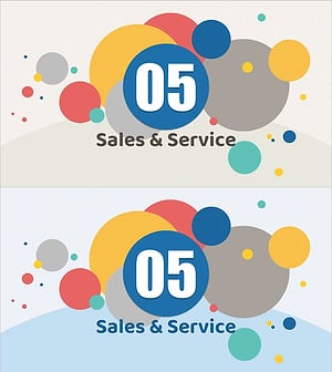 일러스트 원형 테마 마케팅 기획 템플릿 간지