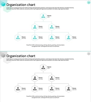 육각 조직도 다이어그램 – 회사 구조를 한눈에