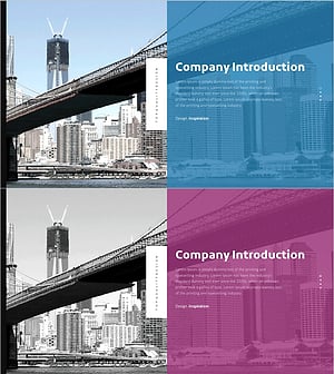 투자유치 프레젠테이션 템플릿 간지