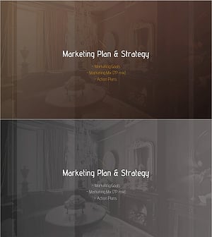 Luxury Hotel Marketing Plan Template Section Slide