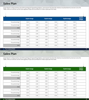 손익계산서 테이블 차트 – 효율적 재무 분석