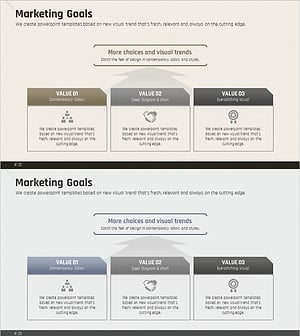 사업 추진 방향과 마케팅 목표를 담은 클러스터 다이어그램