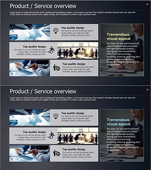 프리미엄 서비스 개요 PPT 템플릿