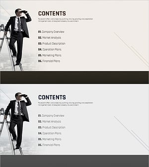 모던 심플 사업계획서 템플릿 목차