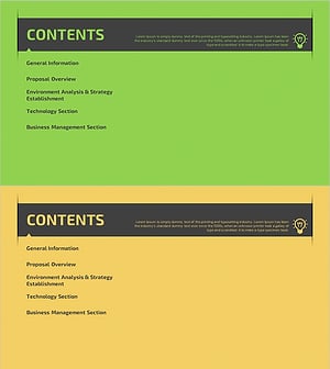 아이디어 제안서 템플릿 목차 – 클리어한 구조와 직관적 디자인