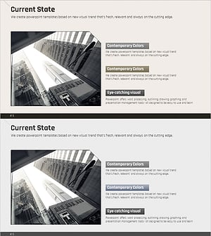 사업배경 슬라이드 – 최신 트렌드를 반영한 디자인