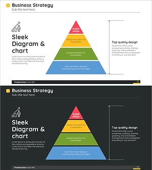 Colorful Layered Structure Diagram – Business Vision and Strategy