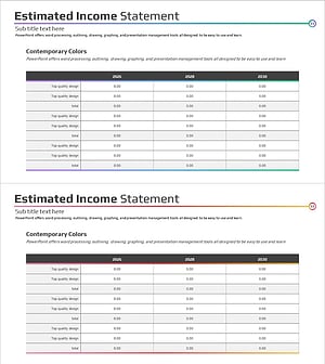 그라데이션 주요 재무 지표 – 명확한 성과 시각화