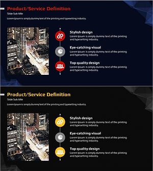 상품/서비스 개요 설명 슬라이드 – 연결의 힘과 매력적인 디자인