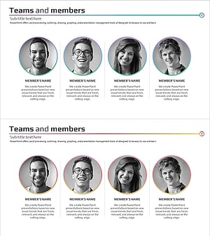 Professional Team Profile Diagram – Effective Manpower Introduction