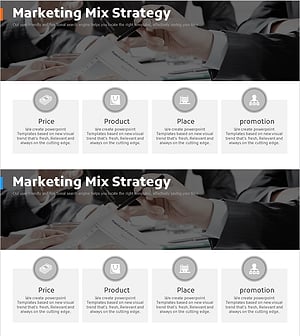 차별화된 마케팅 4P 전략 슬라이드