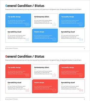 제안서 프로그램 소개 목록 – 직관적이고 세련된 다이어그램