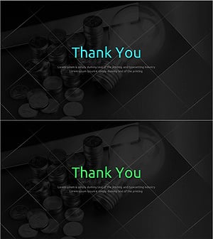 모던 IR 템플릿 엔딩 표지 – 성공적인 마무리