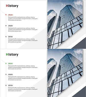 주요 연혁 다이어그램 – 기업의 발자취를 담다