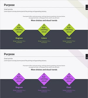 프로젝트 목표 설정 슬라이드 - 비즈니스 전략 강화