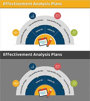 Effectiveness Analysis Plan Circular Diagram – Ideal for Business Management
