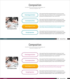 사업 주요 목표를 명확히 하는 트리 다이어그램 슬라이드