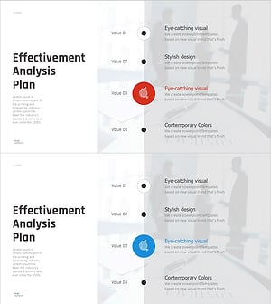 마케팅 효과 분석을 위한 슬라이드 – 운영계획의 클러스터 다이어그램
