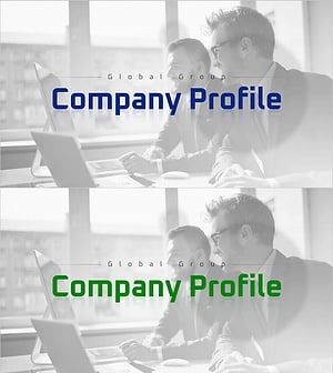 글로벌 그룹 회사소개서 템플릿 표지