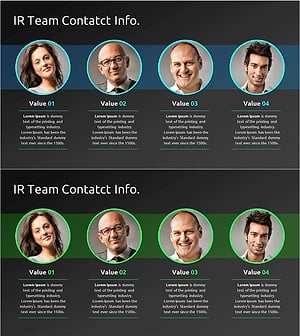 핵심인력 팀 연락망 소개 슬라이드