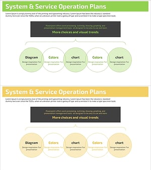 비즈니스 서비스 운영계획 슬라이드 템플릿