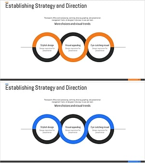 연결 서클 다이어그램 – 사업 전략 및 마케팅 계획