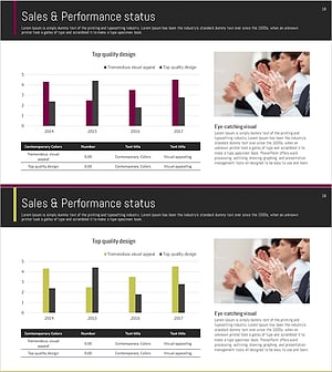연도별 성과 비교 차트 – 비즈니스 분석의 핵심