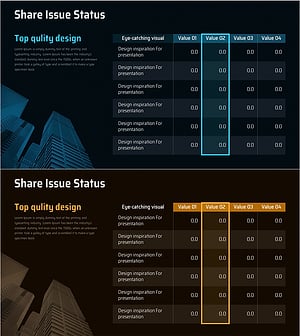 주식 현황 분석 테이블 – 재무계획과 성과를 위한 도구