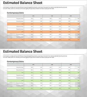 추정 대차대조표 테이블 – 재무 성과를 위한 필수 요소