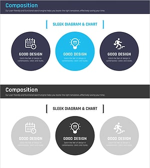 비즈니스 구성내용 다이어그램 – 명확한 전략과 구성