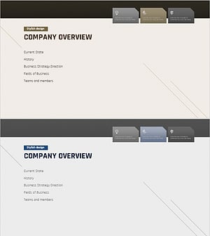 모던 심플 사업계획서 템플릿 간지 – 강력한 회사 개요