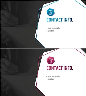 육각형 패턴 회사소개서 간지 – 신뢰와 전문성을 담다